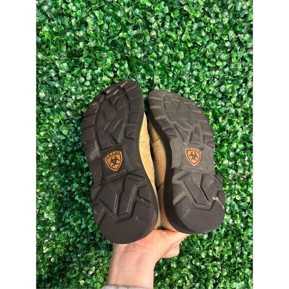 ARIAT Women’s Tan and Blue Suede Leather Fatbaby Boots Sz 6B - Picture 5 of 8